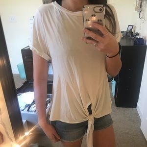 Francesca’s Hattie Toe Front Basic Cupro Top